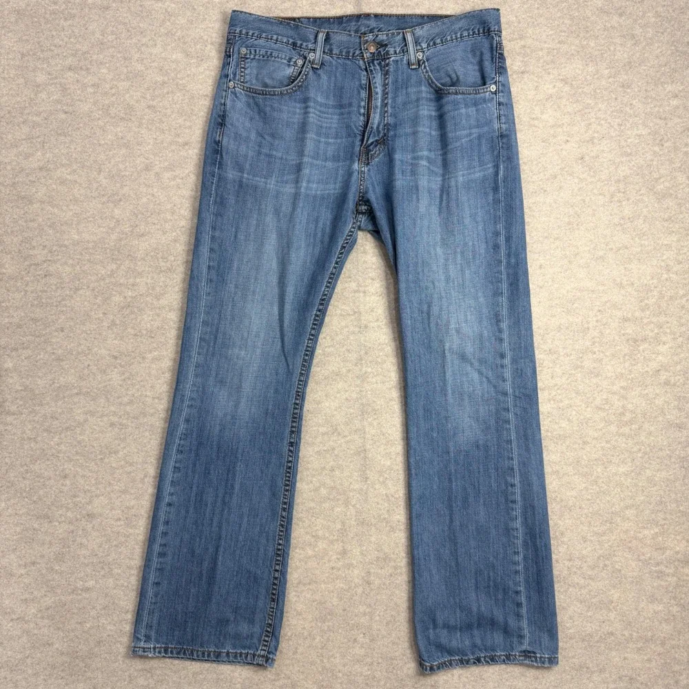 Levis 527 Slim Bootcut Jeans Mens 34x30 Blue Denim Mid Wash 05527-0175